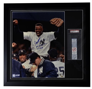 Doc Gooden No-Hitter Framed Signed Photo w/ Ticket From Game